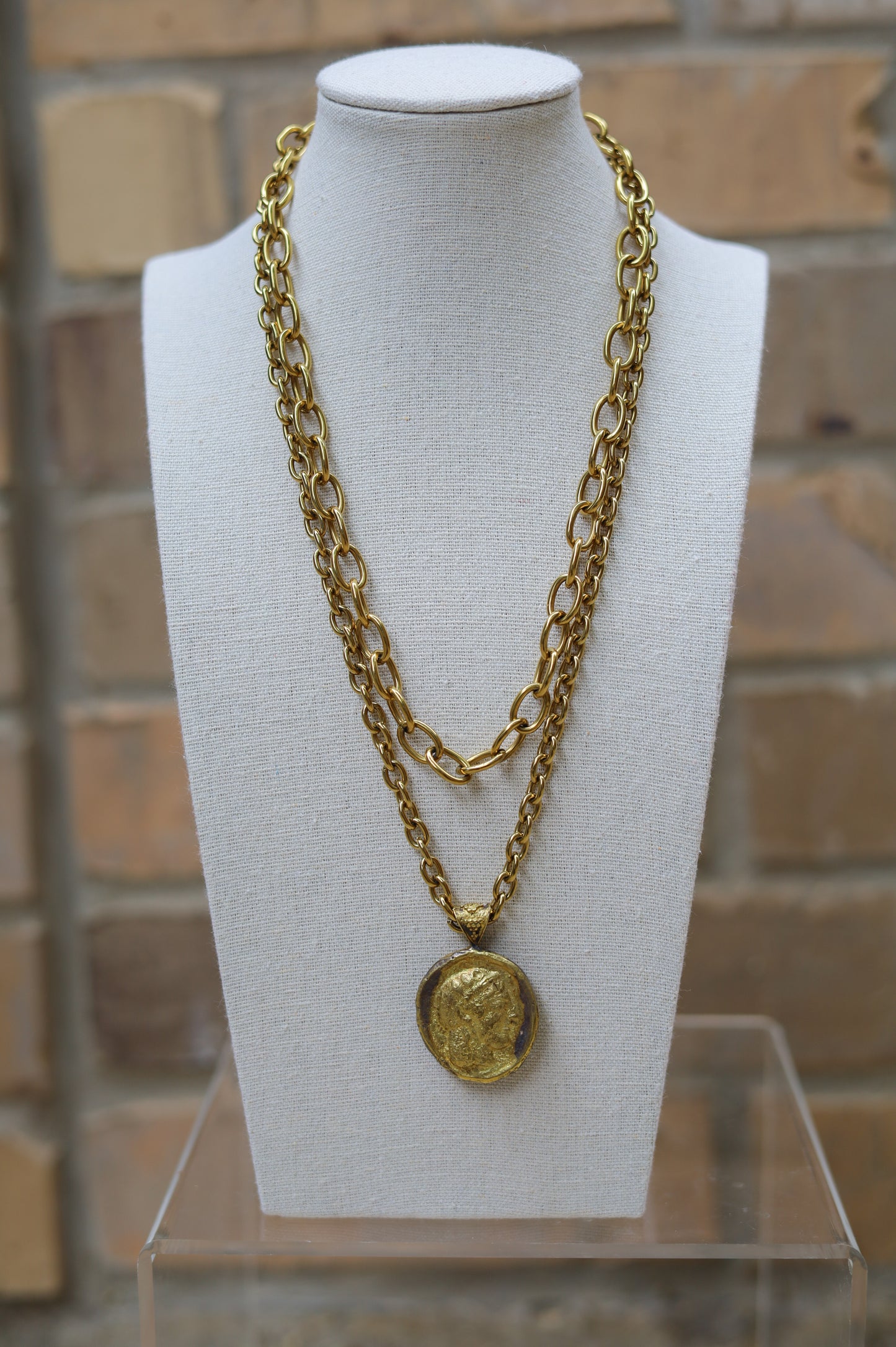 Vintage Gold Layered Coin Necklace II