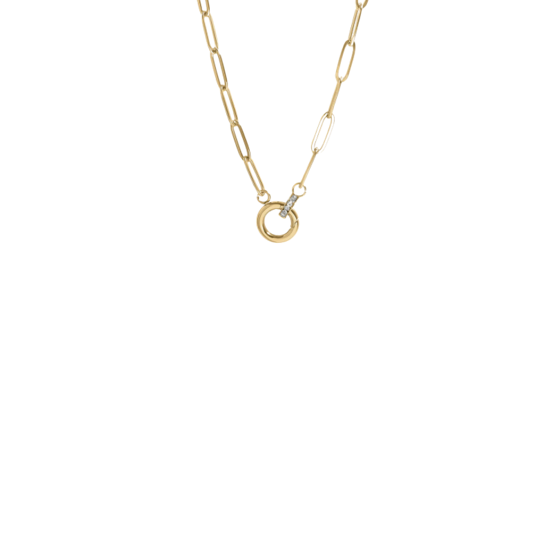 Pave Charm Keeper Chain