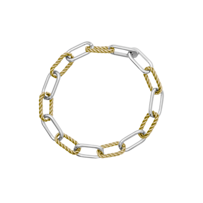 Two-Toned Twist Bracelet
