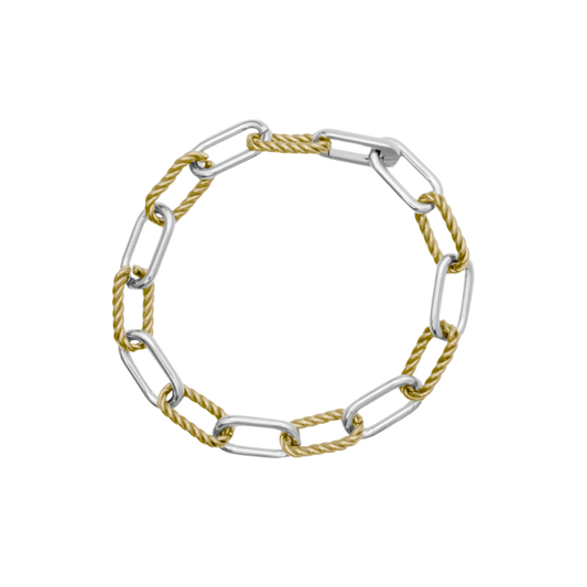 Two-Toned Twist Bracelet