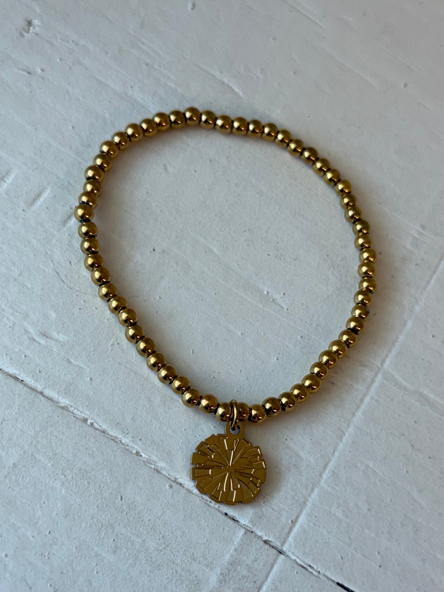 PomPom Beaded Stretch Bracelet