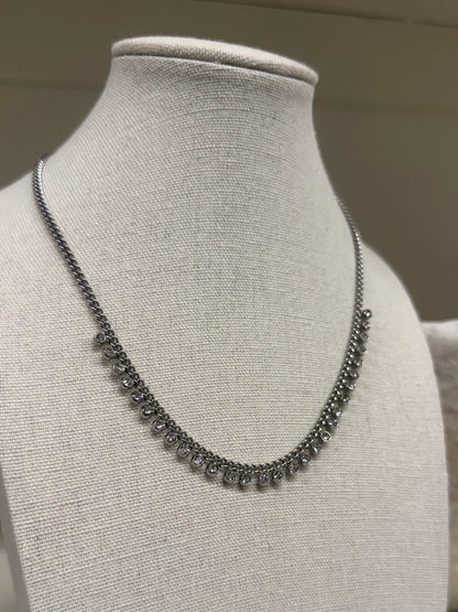 Mini Curb Tennis Necklace
