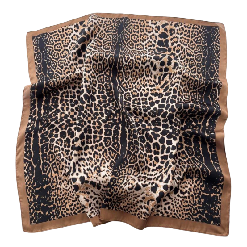 Animal Print Scarf - Black Cheetah
