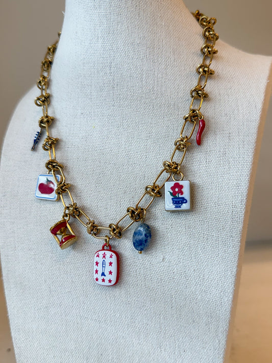 Knotted Americana Necklace 1