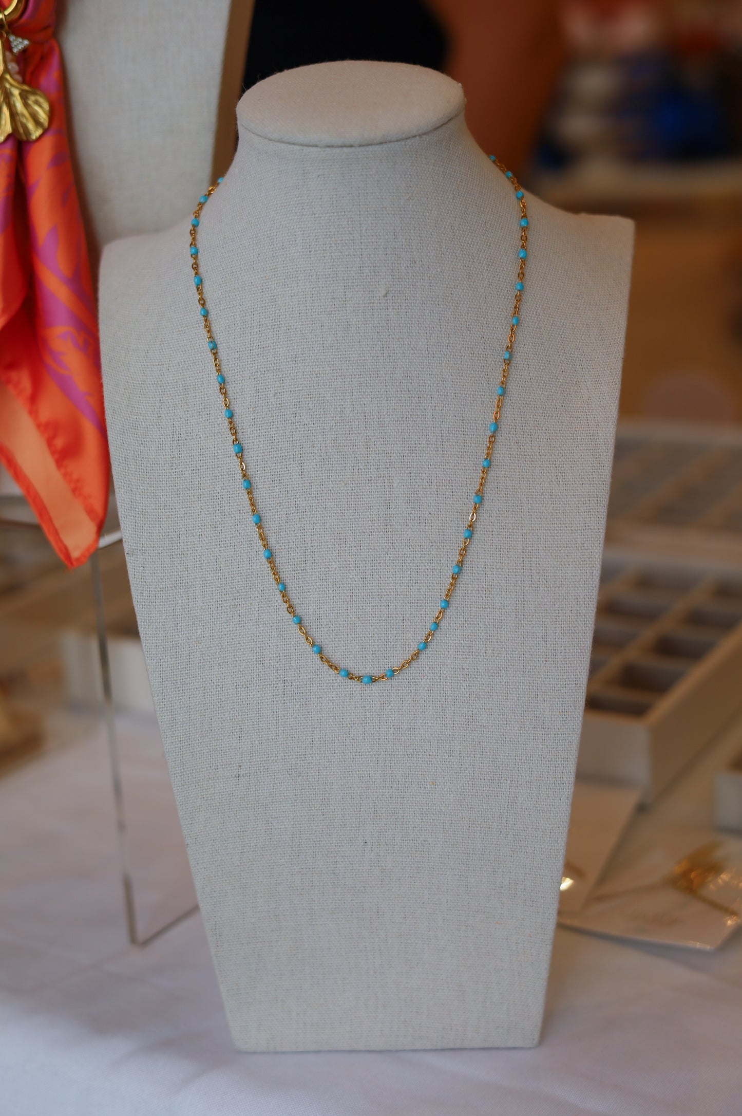 Turquoise Confetti Necklace
