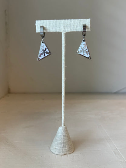 Mini Designer Triangle Earrings