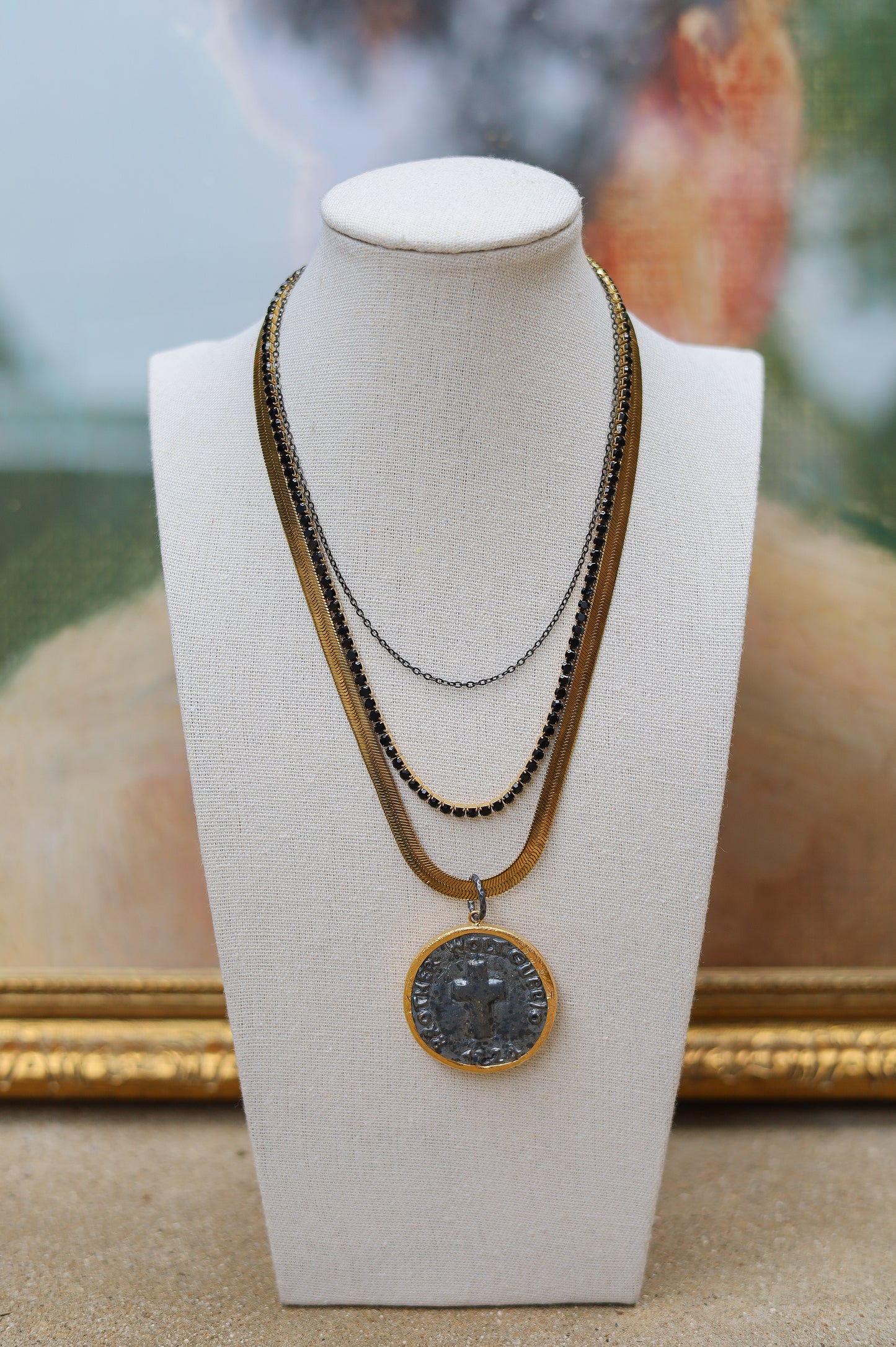 Vintage Black Necklace