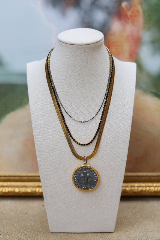 Vintage Black Necklace