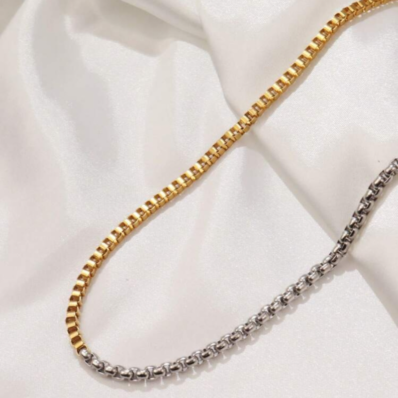 Two-Tone Box Chain – Kessler Elliott