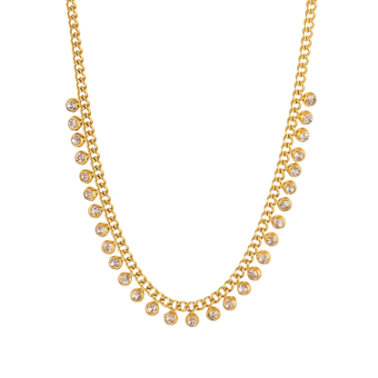 Mini Curb Tennis Necklace