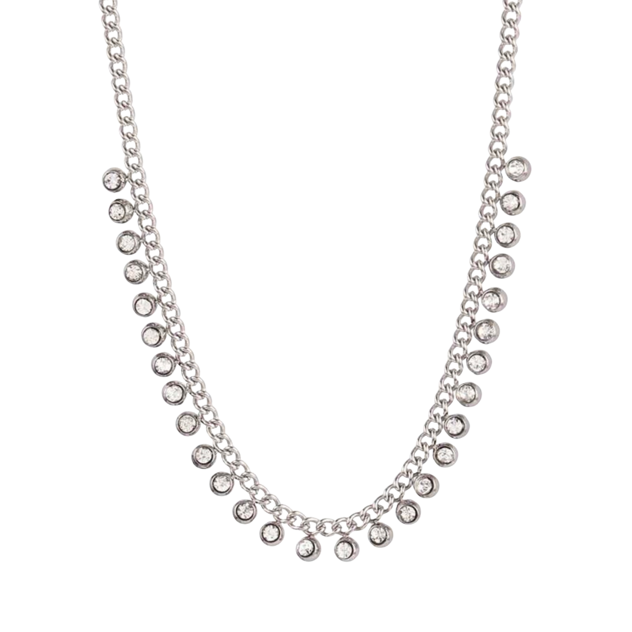 Mini Curb Tennis Necklace