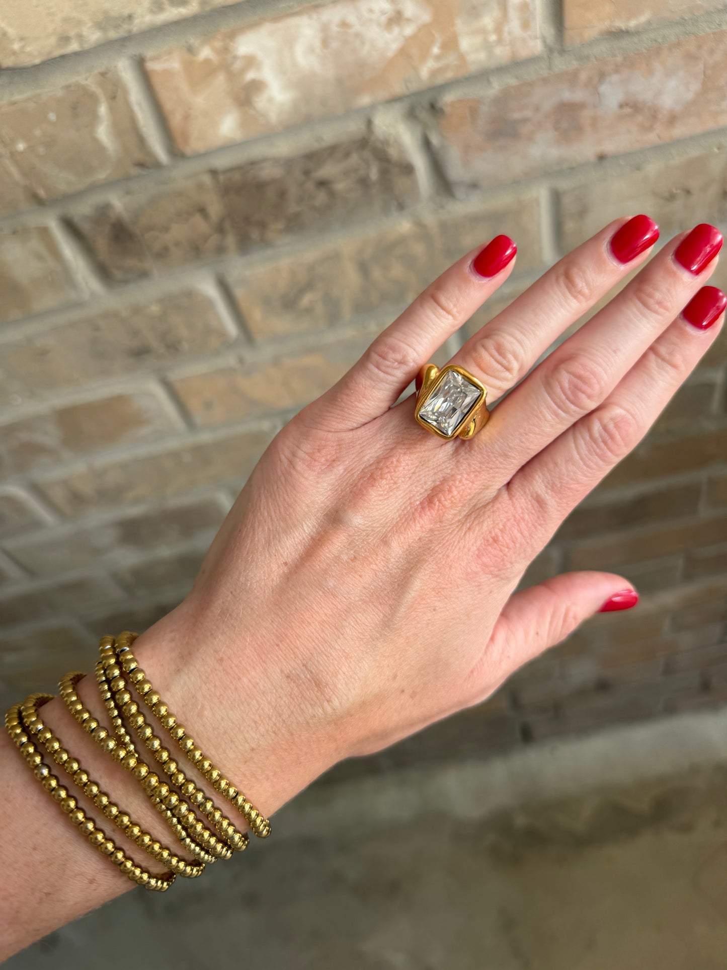 Oversized Emerald Ring