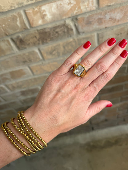 Oversized Emerald Ring