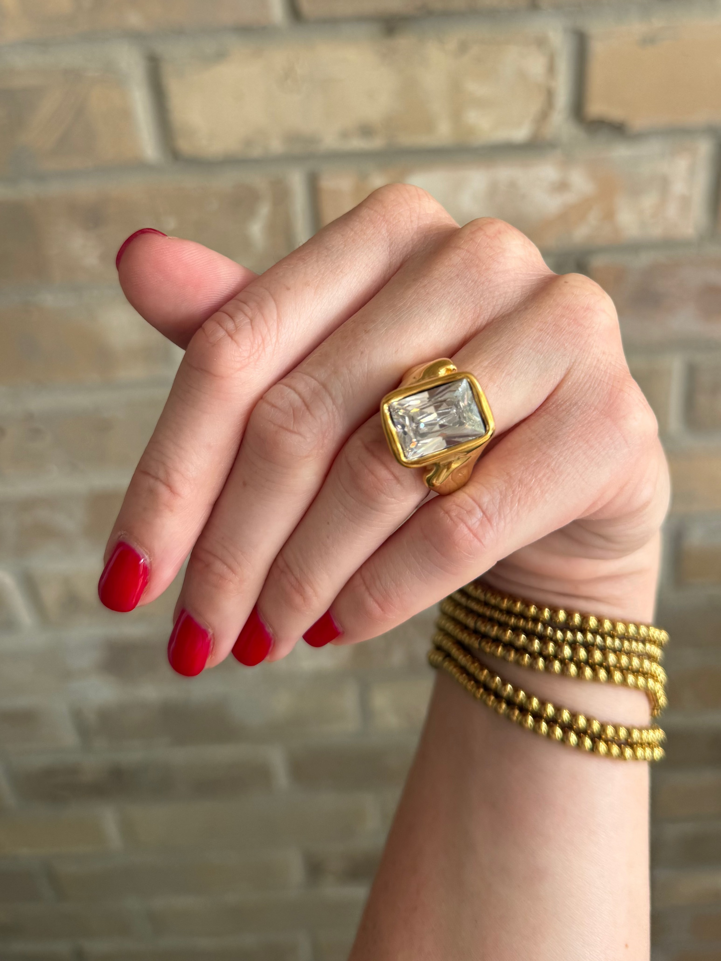 Oversized Emerald Ring