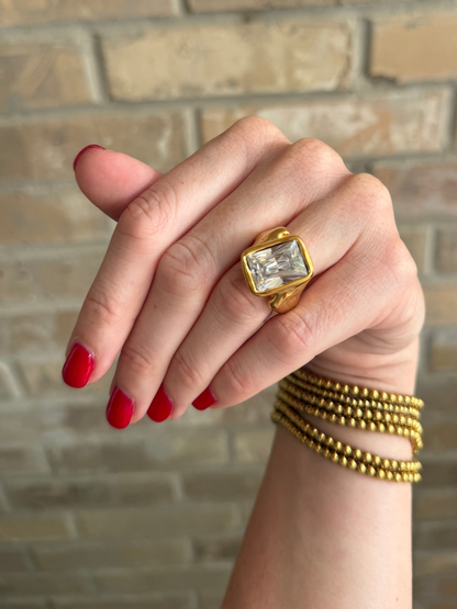Oversized Emerald Ring