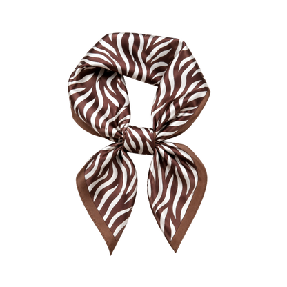 Animal Print Scarf - Brown Zebra