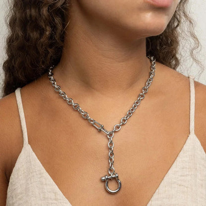 Horse Bit Lariat Necklace