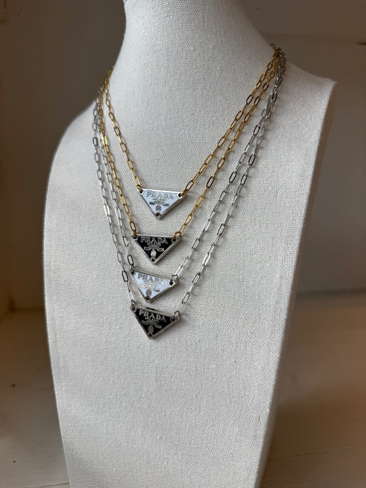 Mini Designer Triangle Necklace