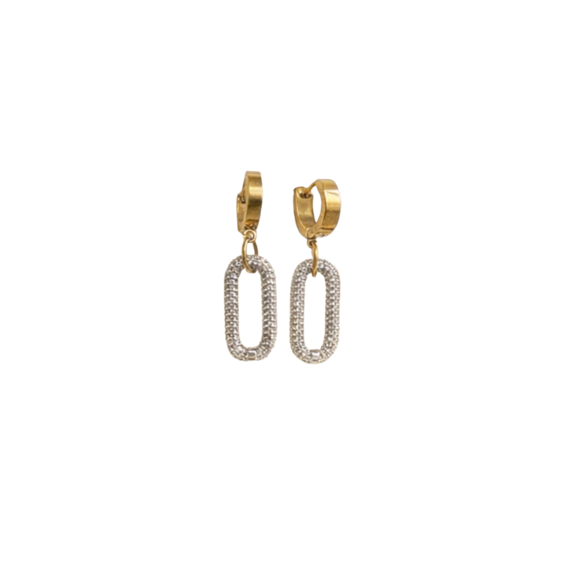 Signature Huggie + Pavé Carabiner