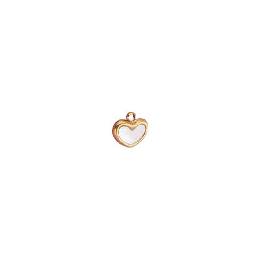 Mini Gold & Pearl Heart