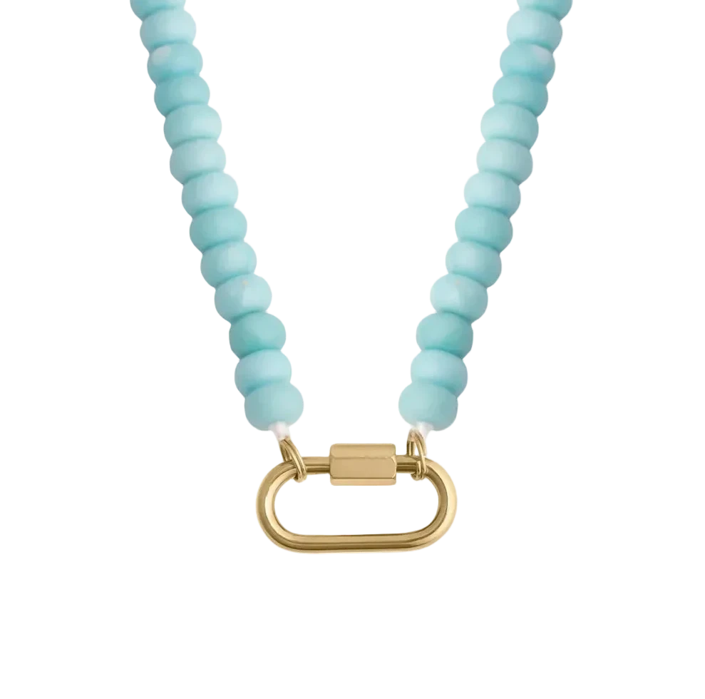 Beaded Carabiner Necklace