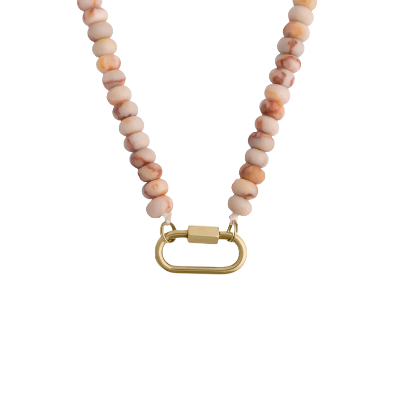 Beaded Carabiner Necklace