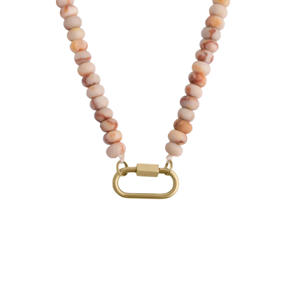 Beaded Carabiner Necklace
