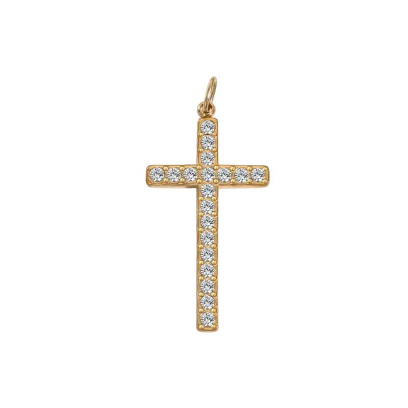 Oversized Stoned Cross