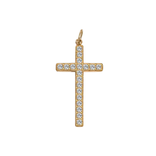 Oversized Stoned Cross