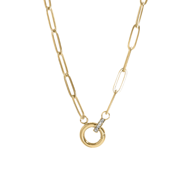 Pave Charm Keeper Chain