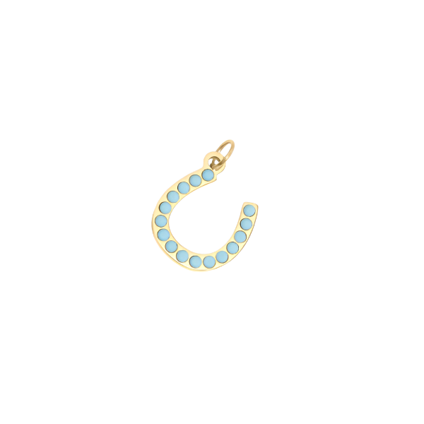 Turquoise Studded Horsehoe