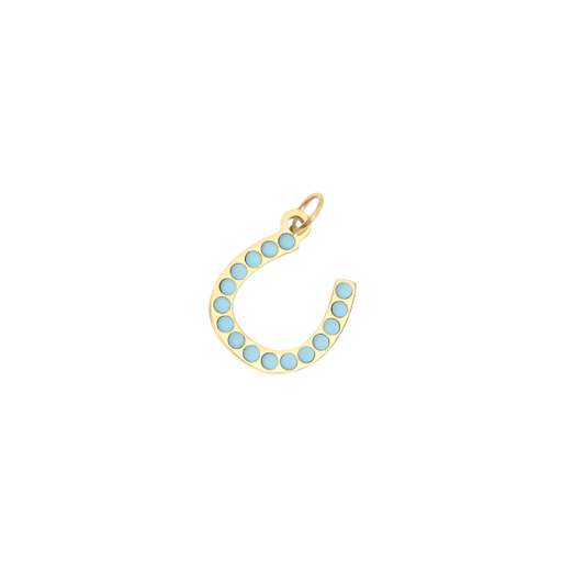 Turquoise Studded Horsehoe