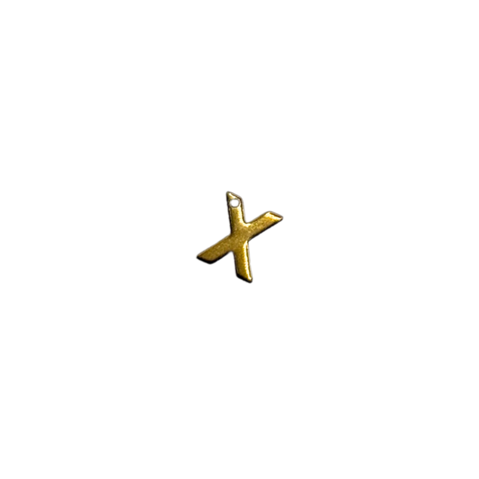 Flat Letter - X Gold