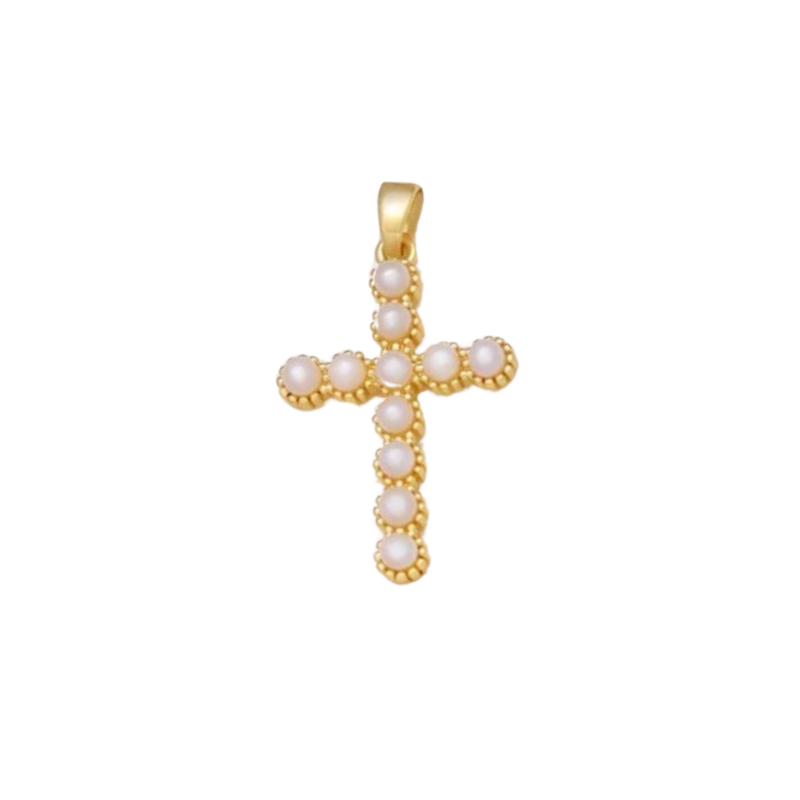 Pearl Studded Cross