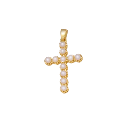 Pearl Studded Cross