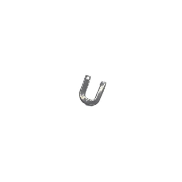 Flat Letter - U Silver