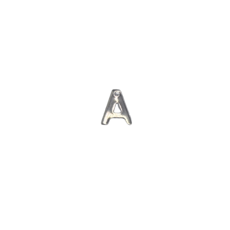Flat Letter - A Silver