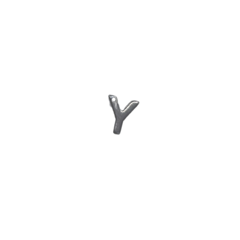 Flat Letter - Y Silver