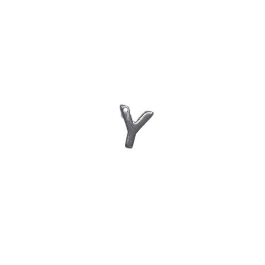 Flat Letter - Y Silver